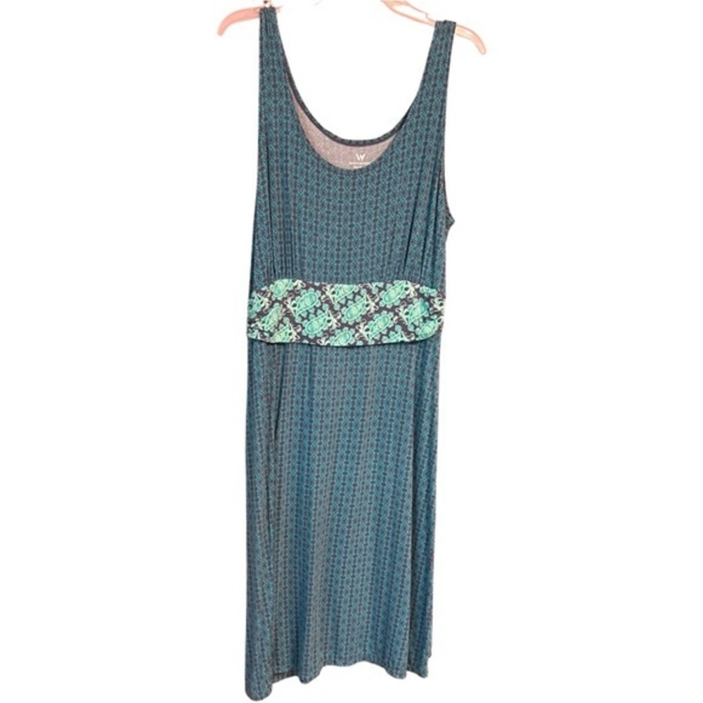 White Sierra Teal Dress